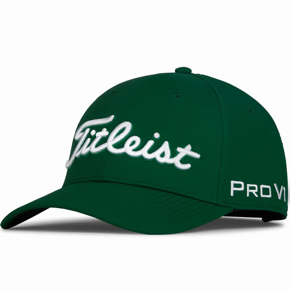 Wrinkle Resistant Titleist Tour Performance Cap - Hunter/White