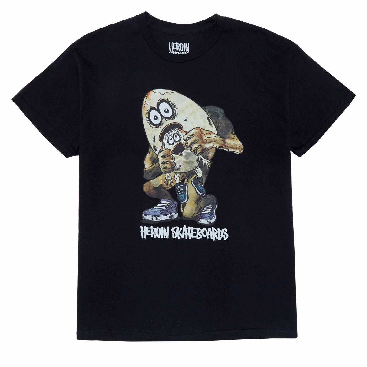 Heroin Egg Eater T-Shirt - Black Pilling Resistant Finish