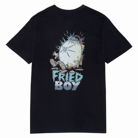 Heroin Fried Boy T-Shirt - Black ComfortOptimizedConstruction Travel Style Trend