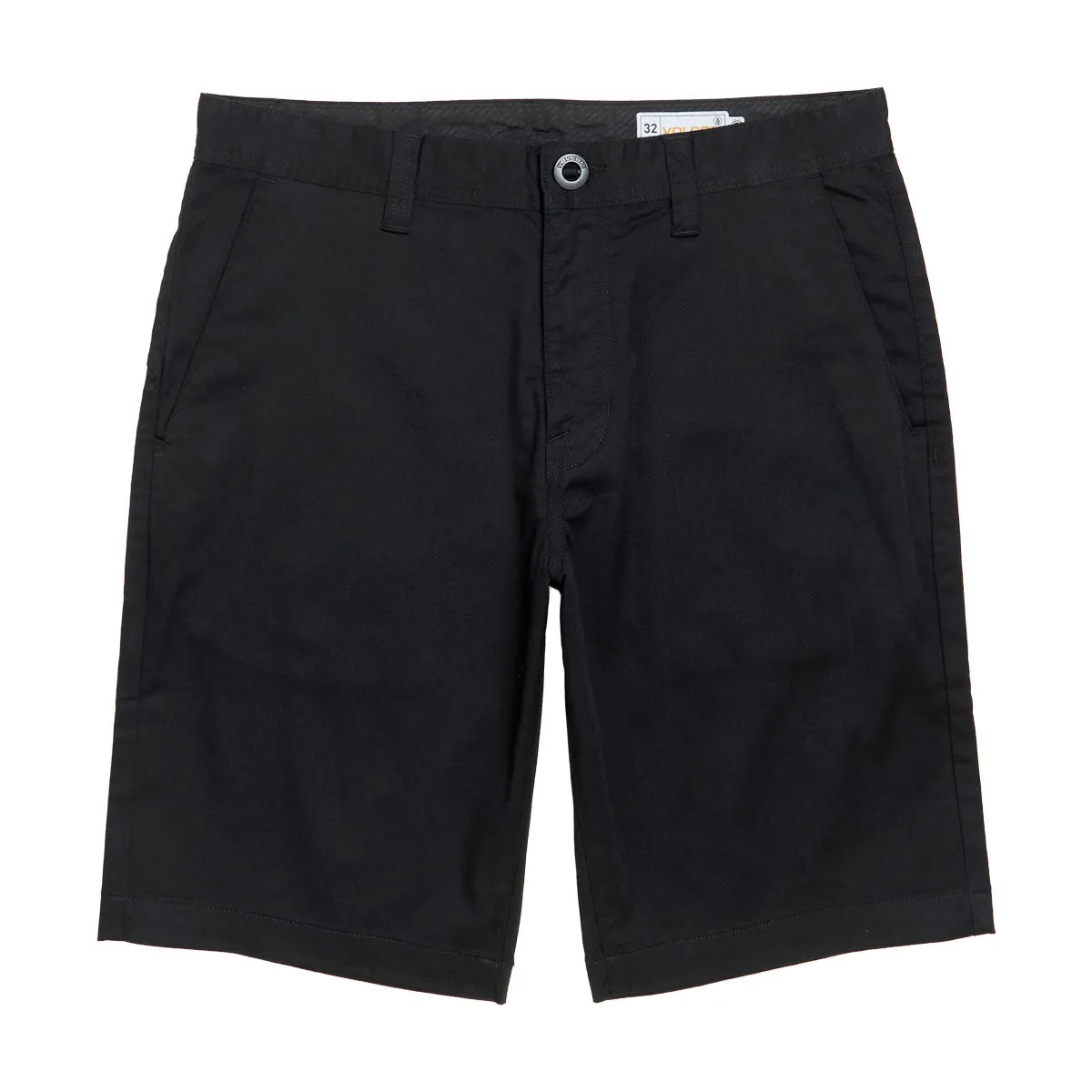 Volcom Frickin Modern Stretch 21 Shorts - Black 2025 Abrasion Proof Fabric snap closure