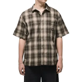 Athleisure Wear Vans Skate Plaid Woven Shirt - Walnut