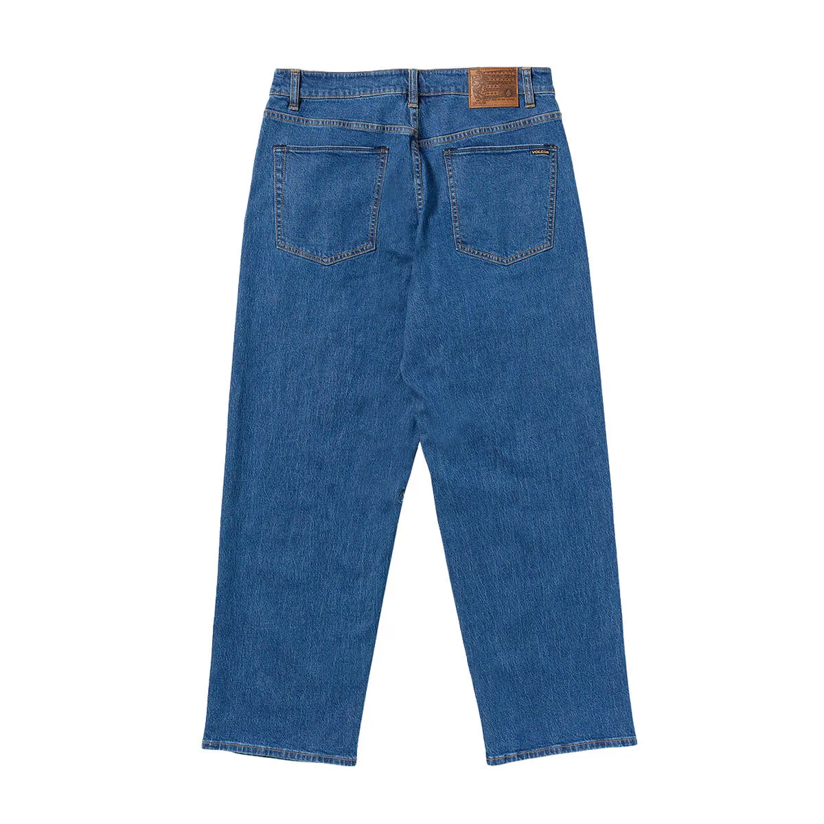 No Gap Waist Construction Volcom Billow Denim Jeans - Bold Blue