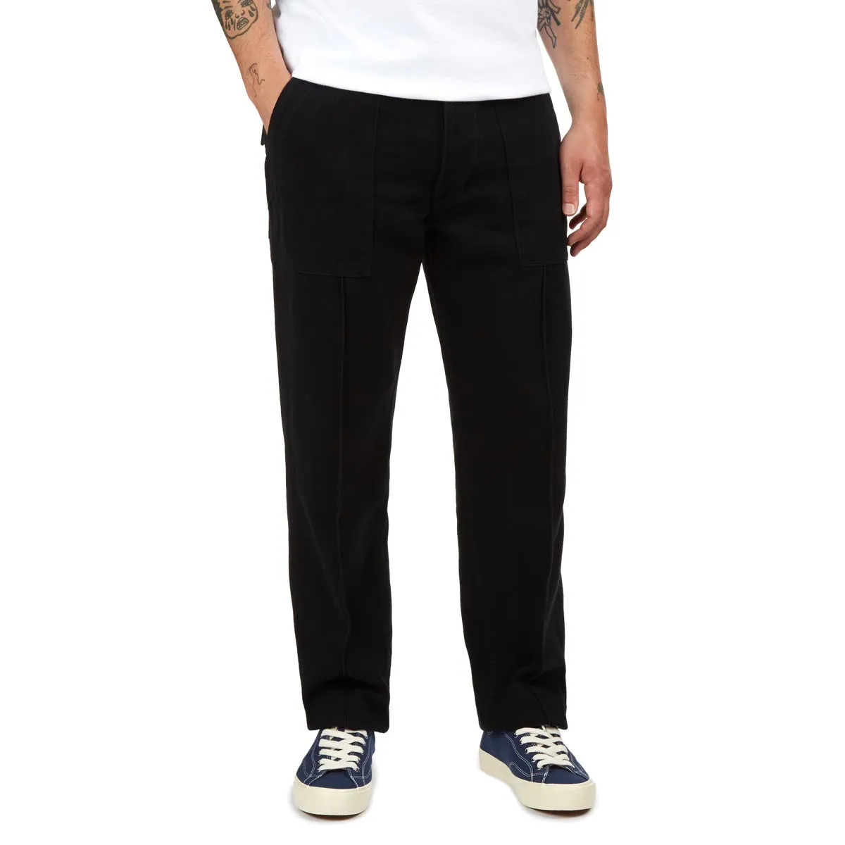 CCS French Surplus Chore Pants - Black StretchWaistband