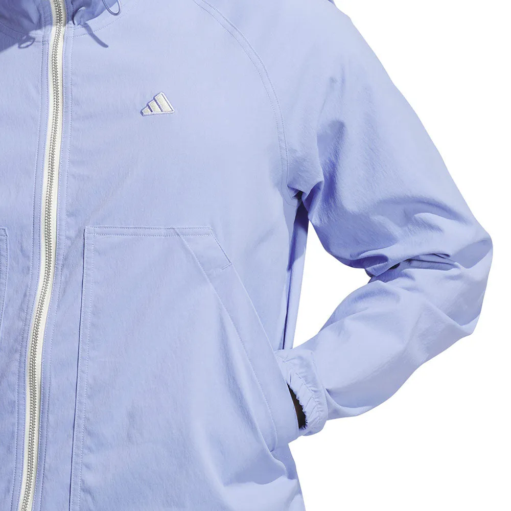 Sleek Outer Stretch Comfort Design adidas Go-To Utility DWR Full Zip Jacket - Blue Spark