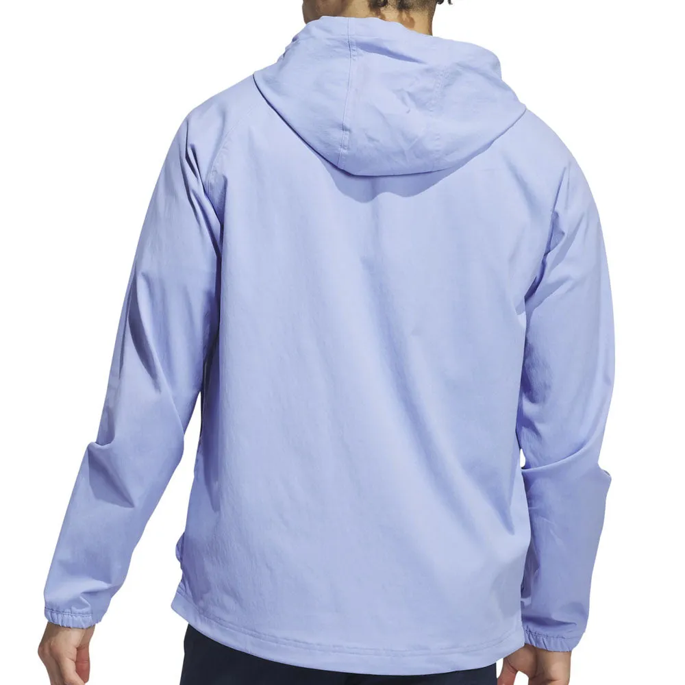 Non Restrictive Fit Moisture Wicking Finish adidas Go-To Utility DWR Full Zip Jacket - Blue Spark
