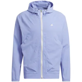 adidas Go-To Utility DWR Full Zip Jacket - Blue Spark Lightweight Windbreaker Tech