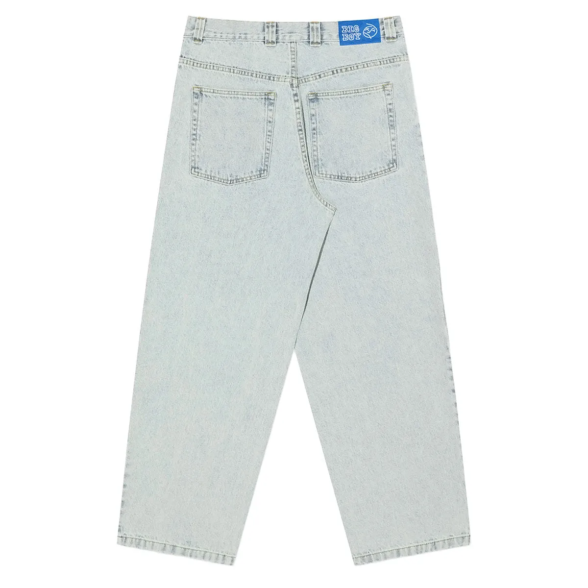 Polar Big Boy OG Logo Jeans - Light Blue Moisture Lock Technology Flexible Performance Wear