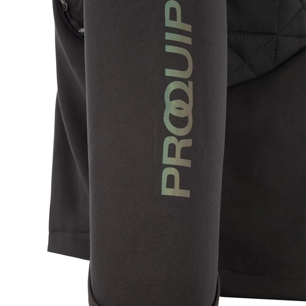ProQuip Therma-Bora Quilt Jacket - Black Stretchable Waistband Quick Access Hidden Pockets