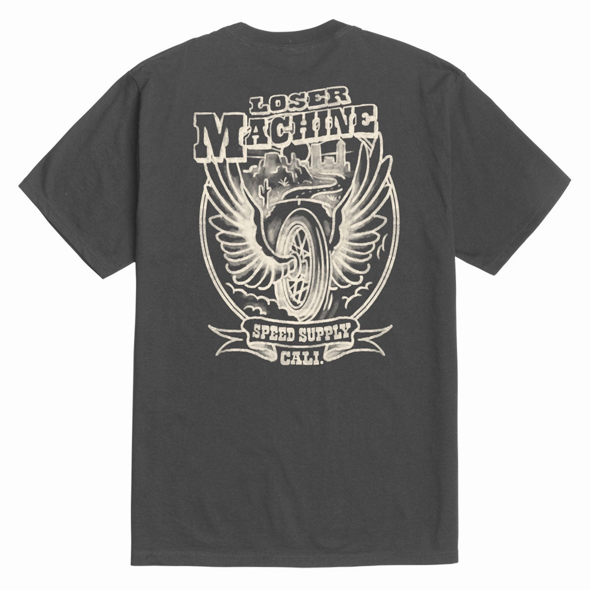 Easy Wear Option Loser Machine Desert Lands T-Shirt - Vintage Black