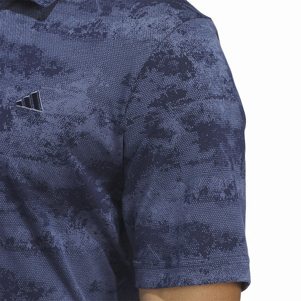 Holiday Outfit adidas Go-To Print Polo Shirt - Collegiate Navy