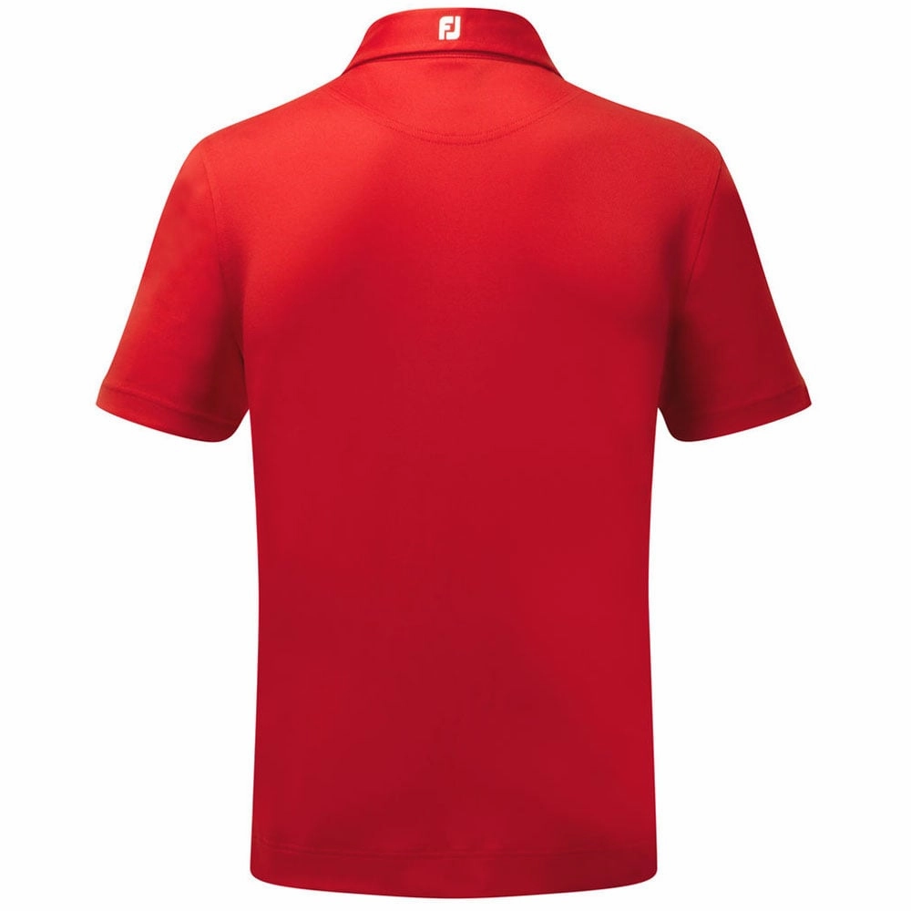 tall size FootJoy Stretch Pique Solid Athletic Polo Shirt - Red