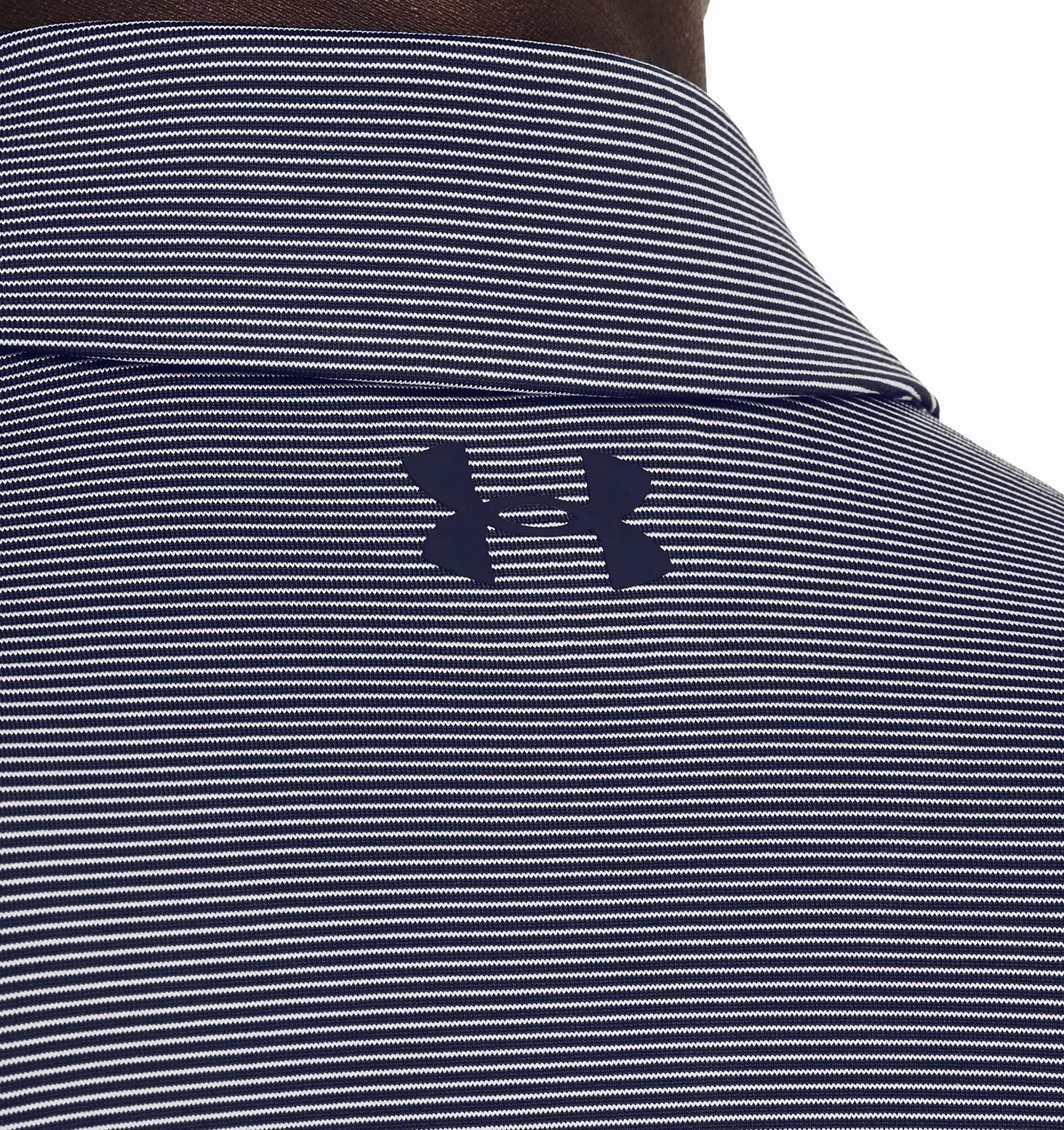 Casual Comfort Wear Under Armour Playoff 3.0 Stripe Polo Shirt - Midnight Navy/White/Midnight Navy