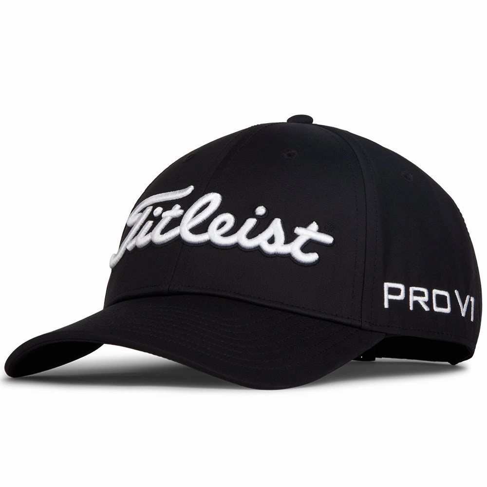 Stylish Detail Top hat Titleist Tour Performance Adjustable Cap - Black/White