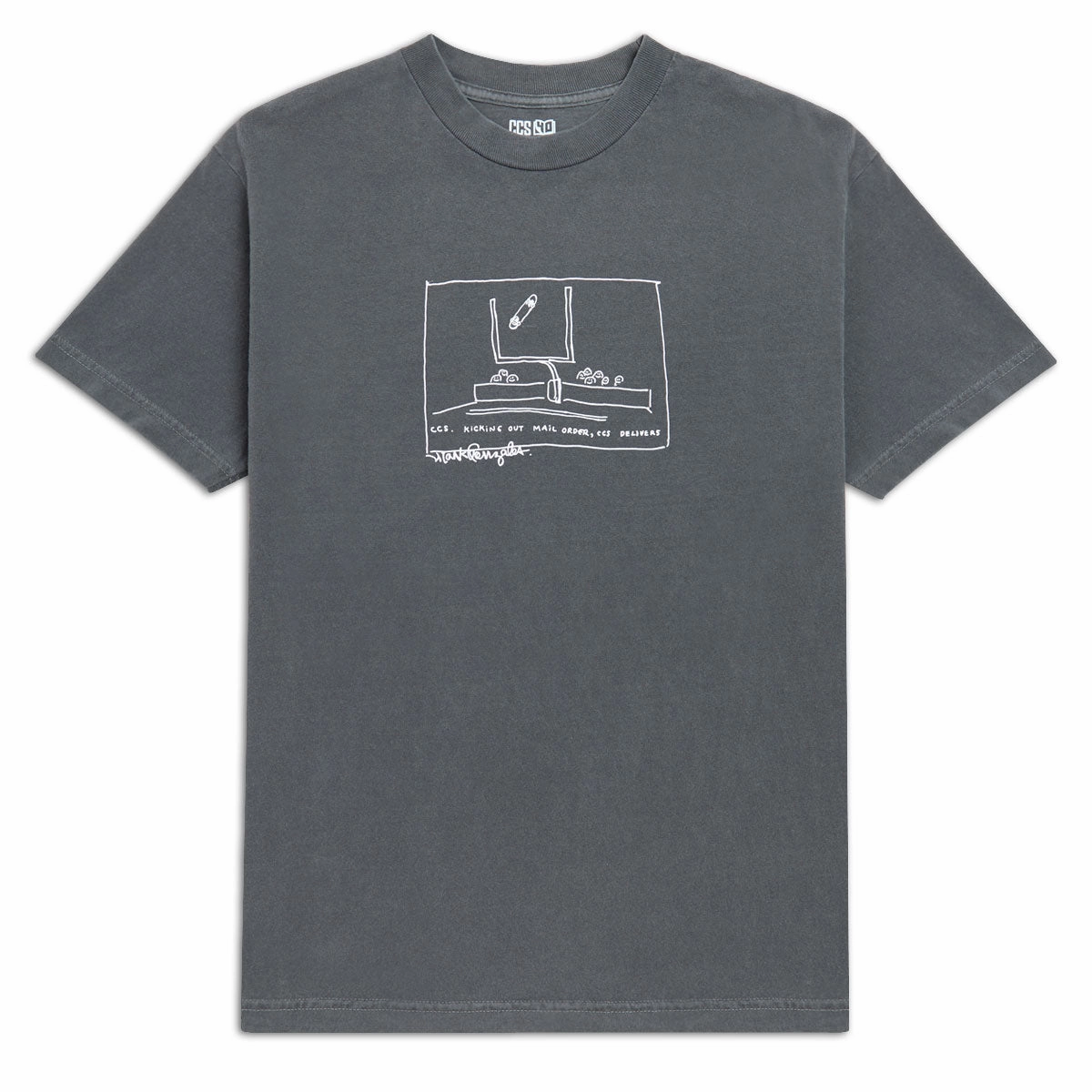 CCS Gonz 2001 Reissue T-Shirt - Faded Black Fade Resistant Dye Fashion Layer