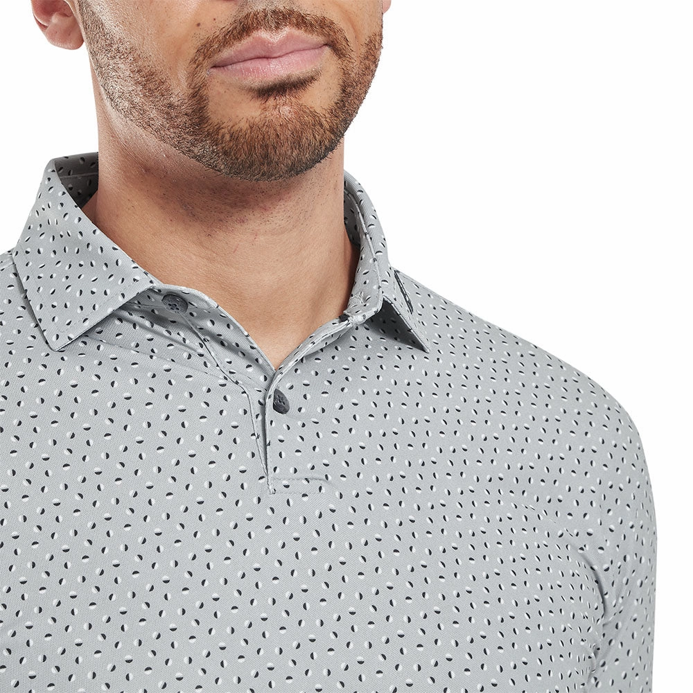 Customer Favorite Chic Comfort Wear FootJoy Bounce Print Pique Polo Shirt - Grey