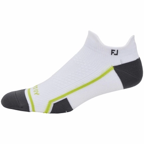 Stylish pair FootJoy TechD.R.Y Roll Tab Socks - White