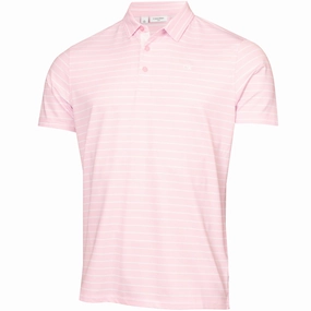Comfy Fit Calvin Klein Silverstone Polo Shirt - Pink/White