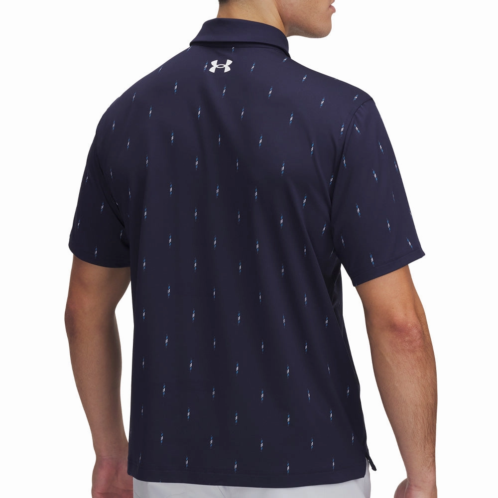 Beach Outfit Under Armour Tee To Green Printed Polo Shirts - Midnight Navy/White