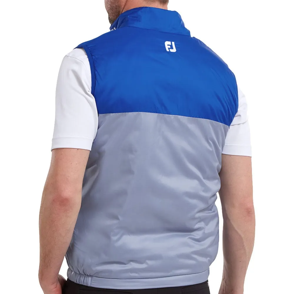FootJoy Lightweight Thermal Vest - Dove Grey/Royal Ergonomic Design Reinforced Shoulder Design