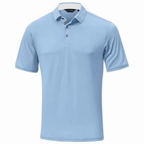Essential Fashion Low Profile Silhouette Mizuno Move Tech Quick Dry Polo Shirt - Blue Bell