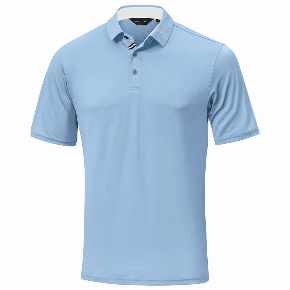 Essential Fashion Low Profile Silhouette Mizuno Move Tech Quick Dry Polo Shirt - Blue Bell