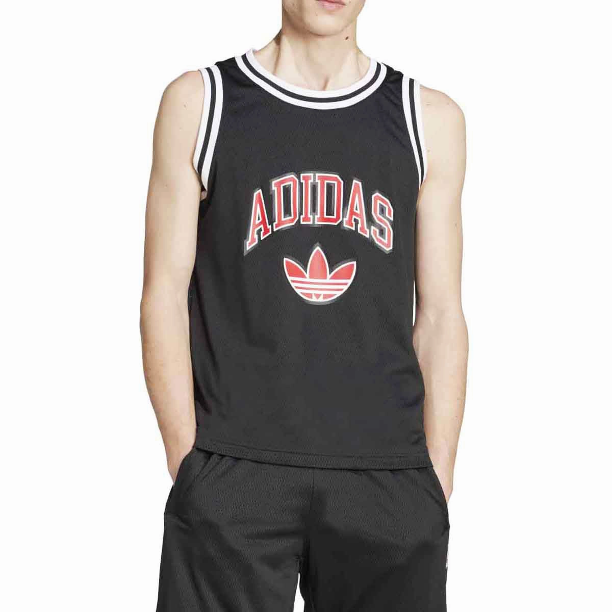 Breathable mesh Adidas Varsity Basketball Tank Top - Black