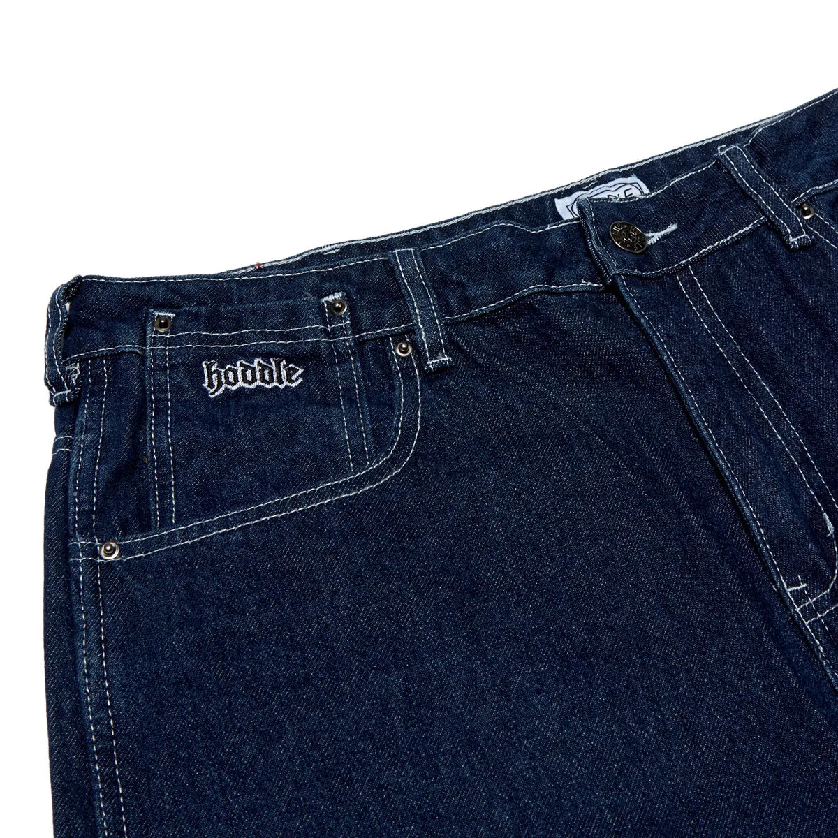 Hoddle Ranger Jeans - Indigo/White Stitch Stable Shape Slip Resistant