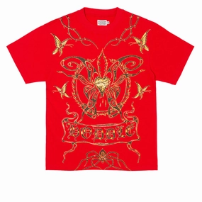Hoddle Enclosure T-Shirt - Red Active Style Trend