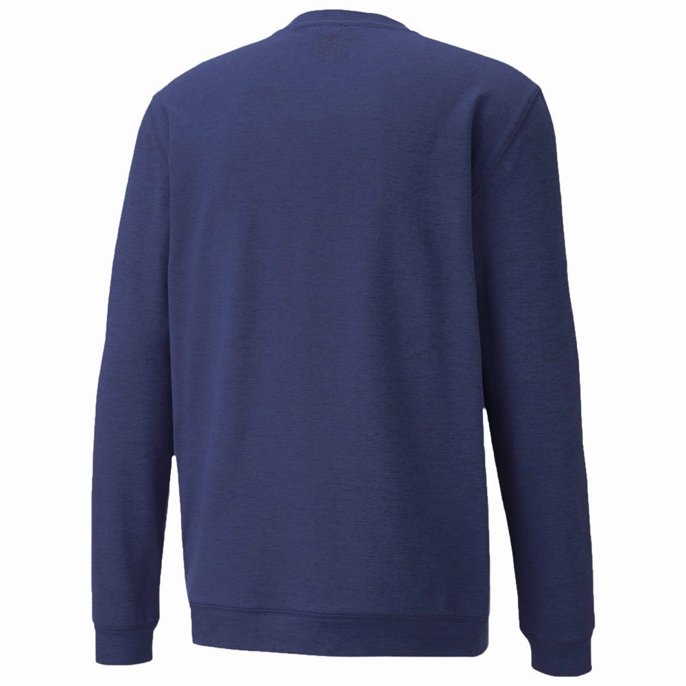 Cozy All Day Puma Cloudspun Crewneck Sweater - Peacoat Heather