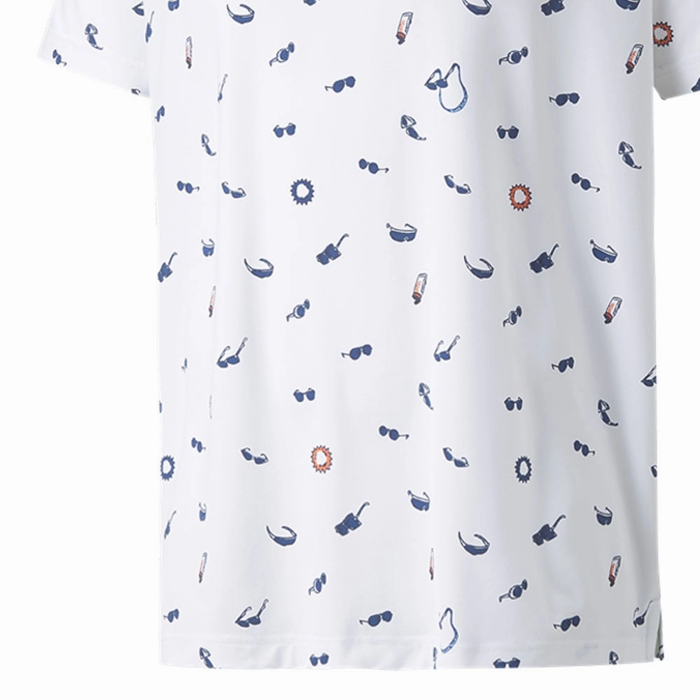 Bohemian Comfortable Layer Puma MATTR Sunnies Polo Shirt - Bright White/Bright Cobalt