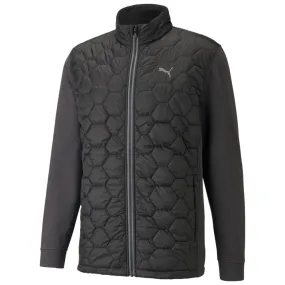 Reinforced Stitching Modern Day Look Puma Cloudspun Primaloft Thermal Wind Jacket - Black