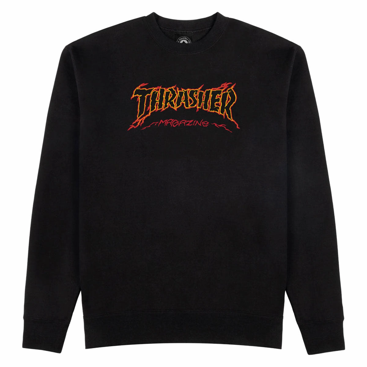 Thrasher Cracked By Exteenager Sweatshirt - Black Adaptive clothing Gamer Aesthetic