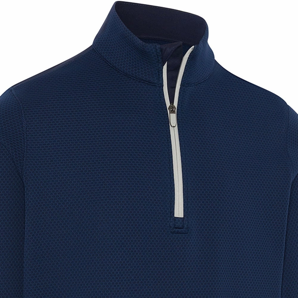 Callaway Hex 1/4 Zip Pullover - Peacoat Comfortable fit Light Warmth