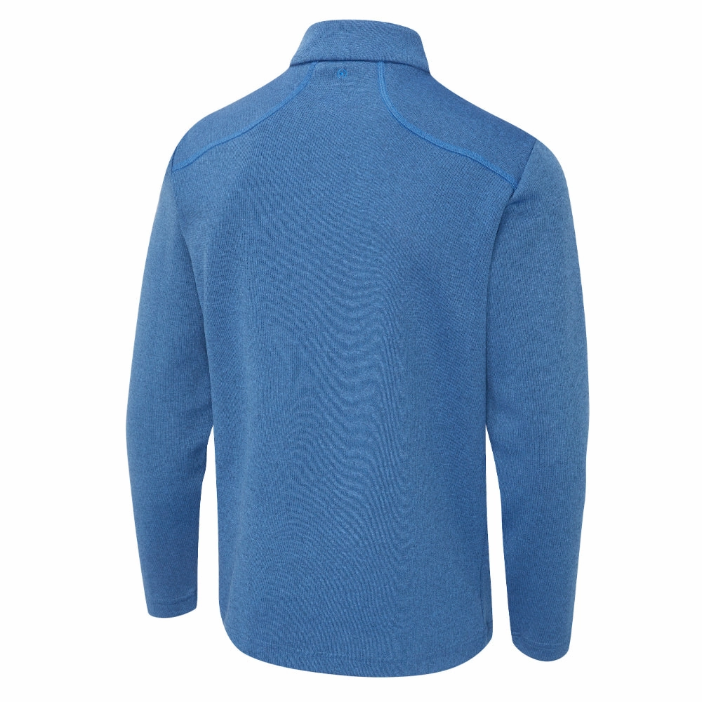 Embroidered Logo Ping Ramsey 1/2 Zip Pullover - Delph Blue Marl