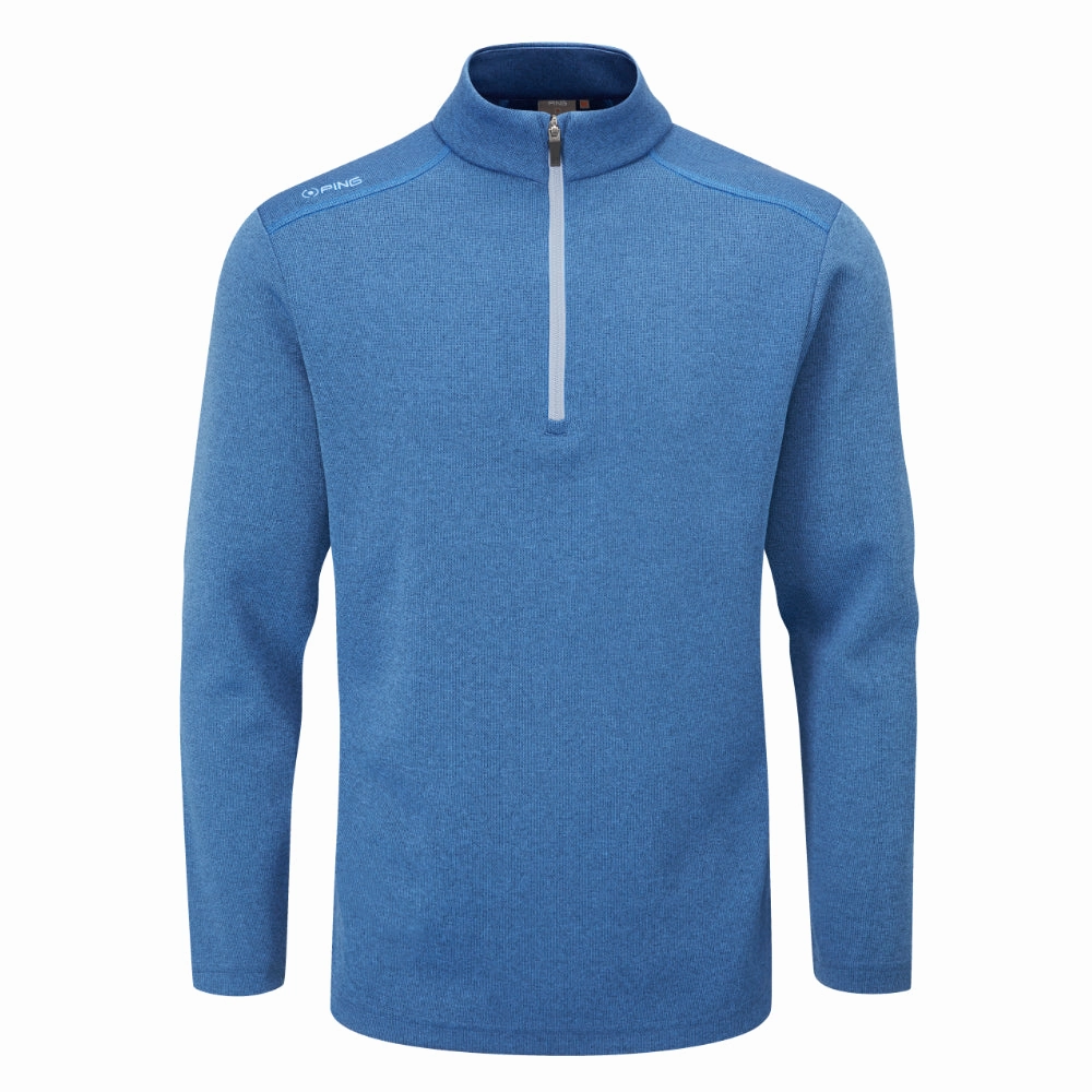 Ping Ramsey 1/2 Zip Pullover - Delph Blue Marl Sports Apparel Cool Outfit