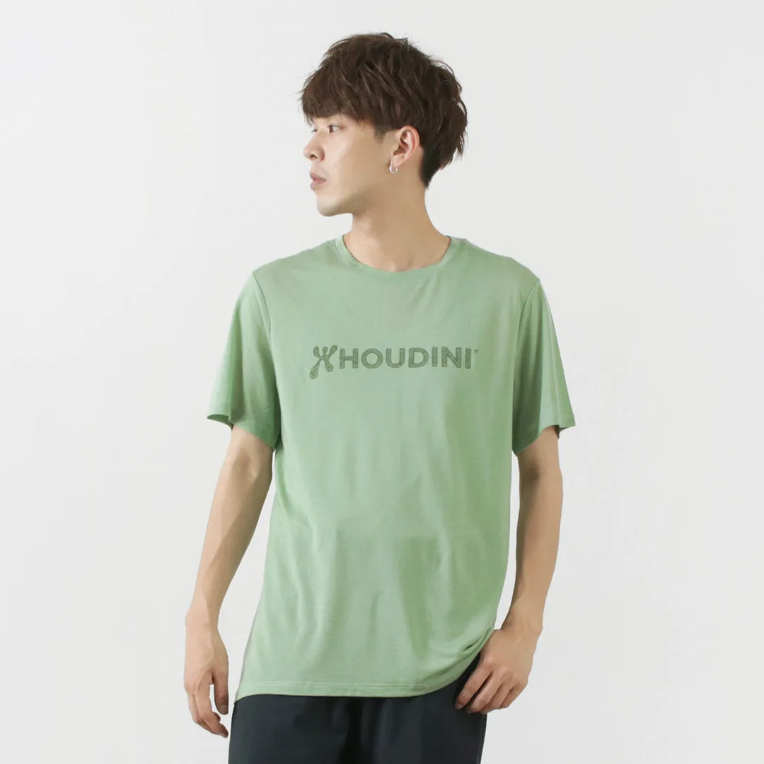 Sporty Chic HOUDINI / Tree Tee Drawing logo /wood pulp T-shirt