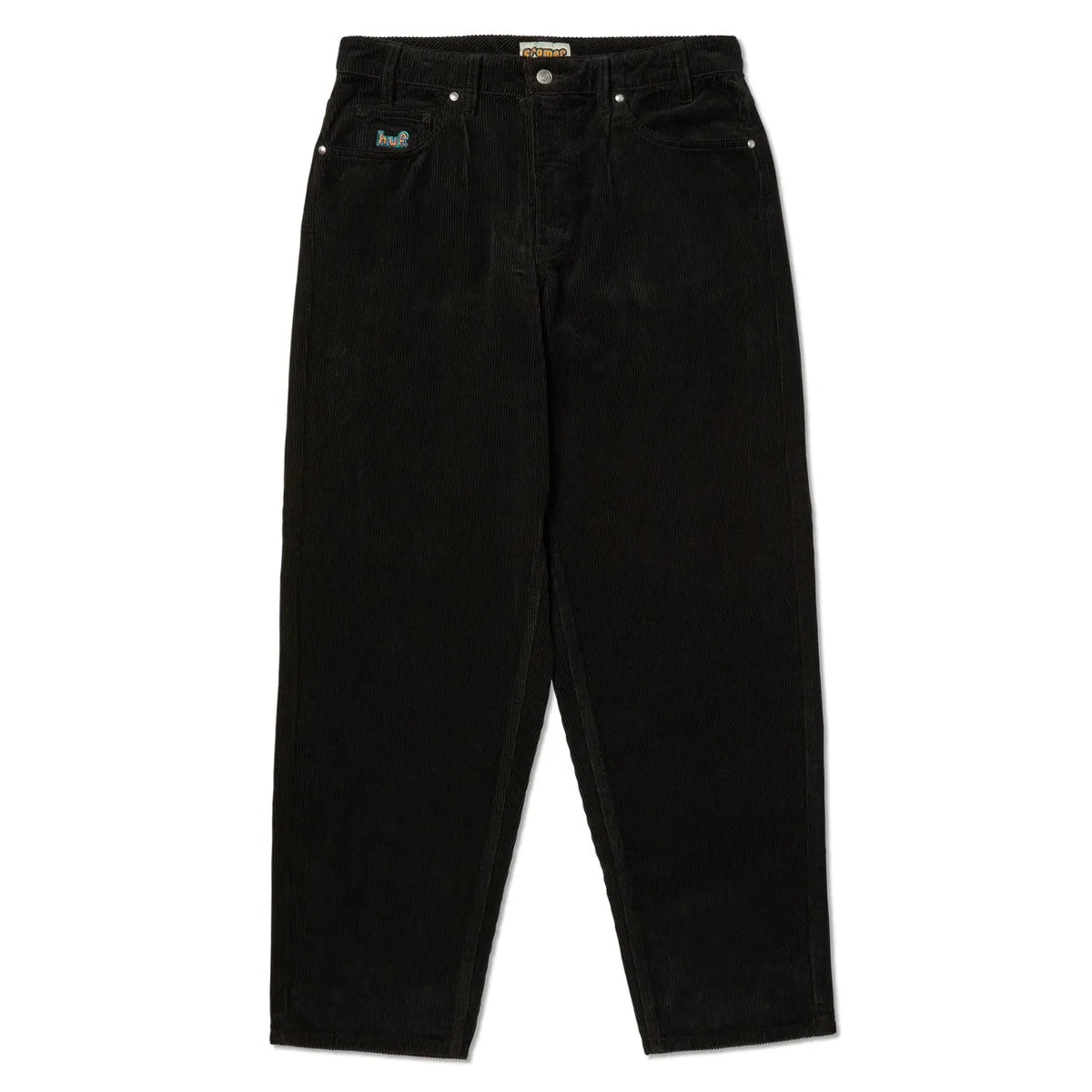 HUF Cromer Corduroy Pants - Black Work Ready Adjustable loop