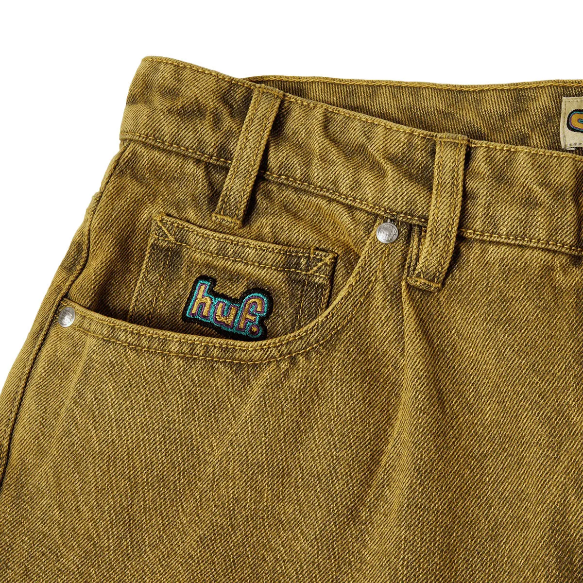 Straight Leg HUF Cromer Washed Jeans - Dijon