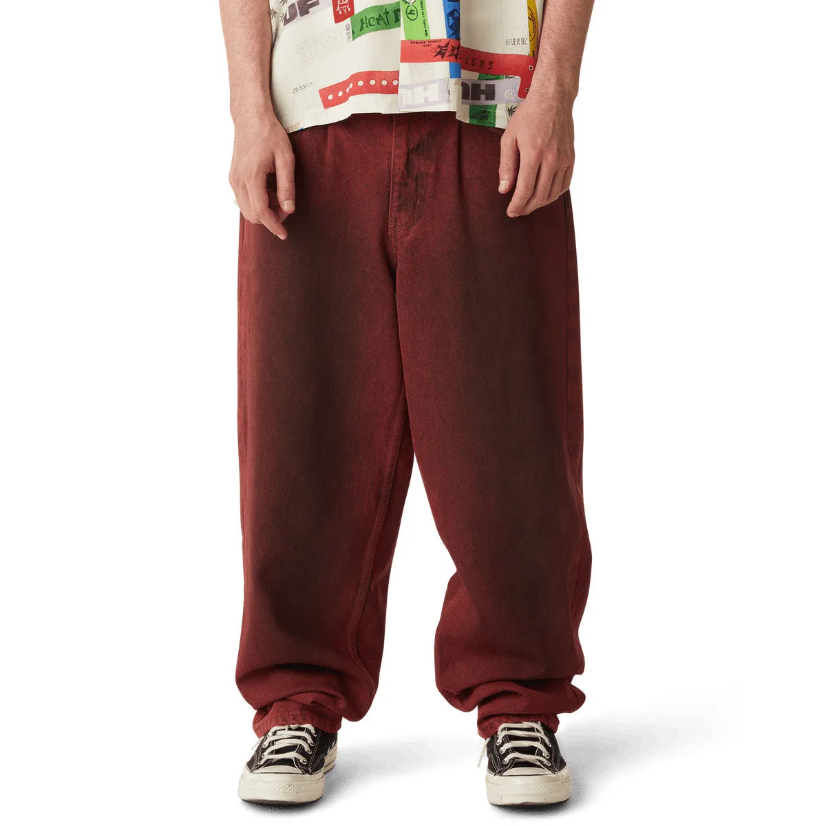 Natural Movement HUF Cromer Washed Jeans - Lava Red