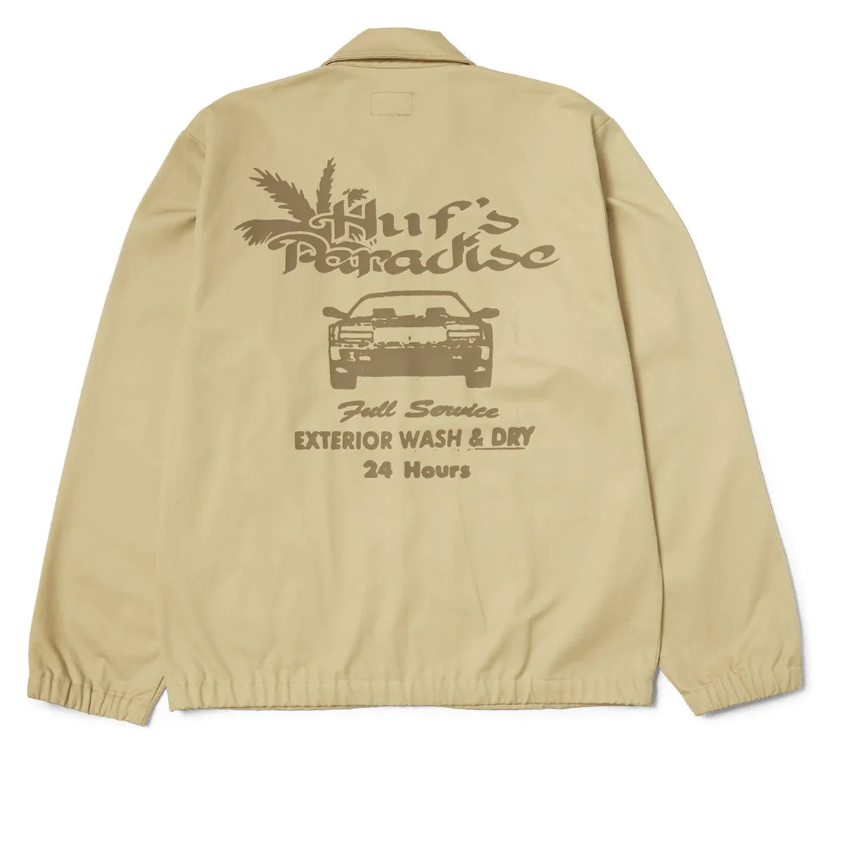 HUF Full Service Shop Jacket - Khaki Fire Retardant Treated Fabric Seam Sealed