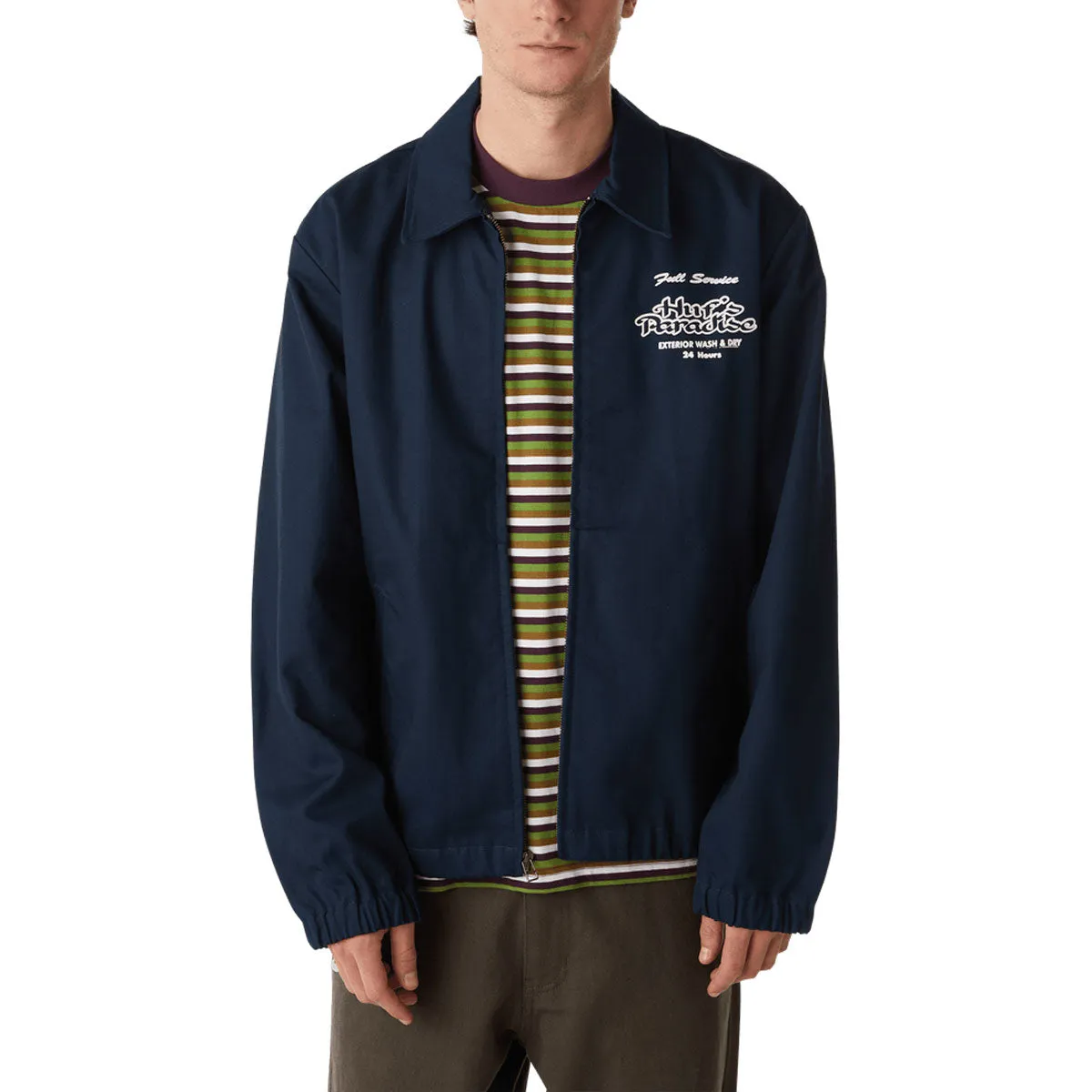 QuickDryFinish HUF Full Service Shop Jacket - Navy