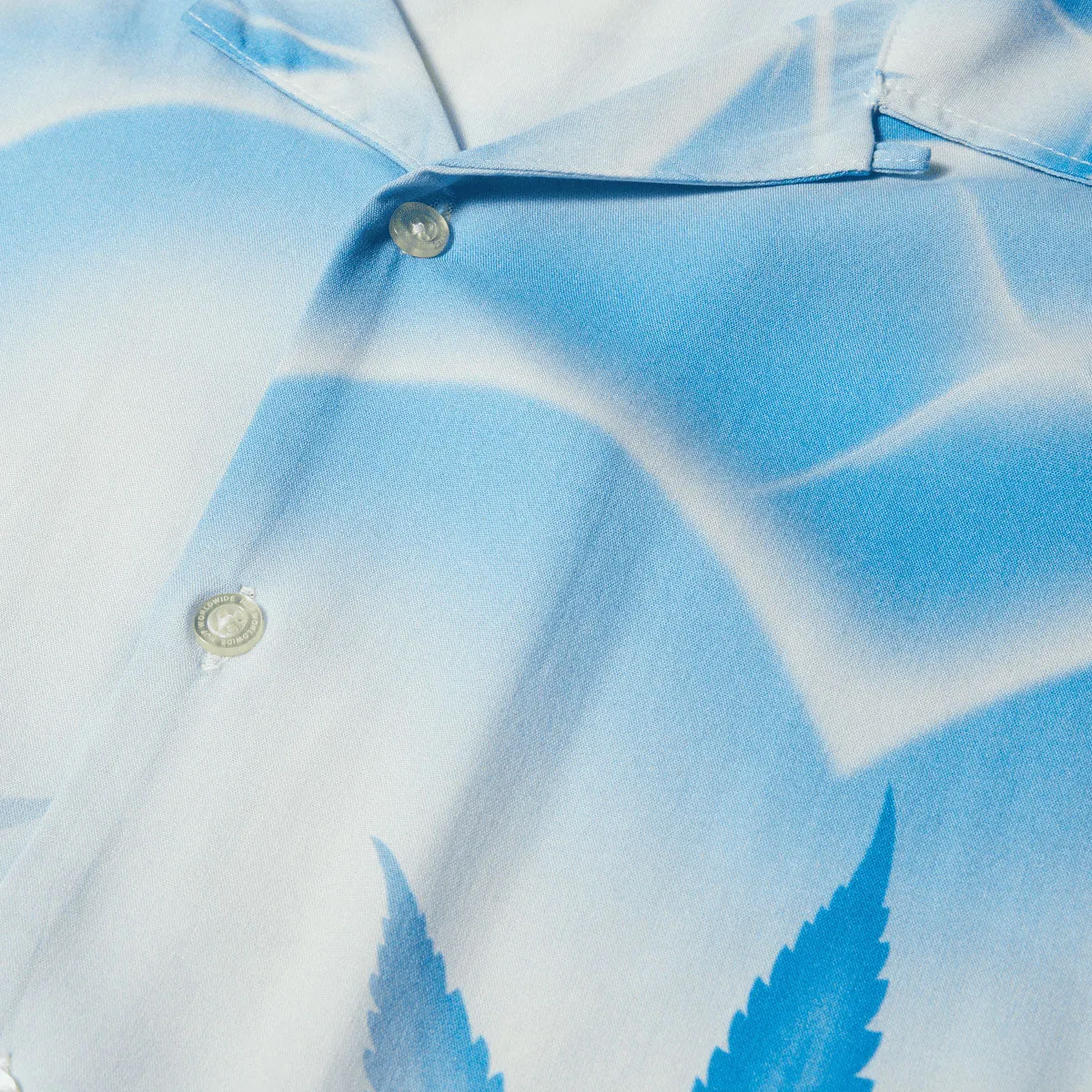 HUF Love In The Air Resort Shirt - Pool Blue Sustainable fashion