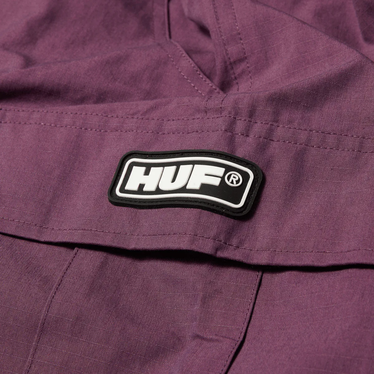 HUF Millenium Cargo Shorts - Dark Berry Ergonomic Contour Shape Simple Comfort