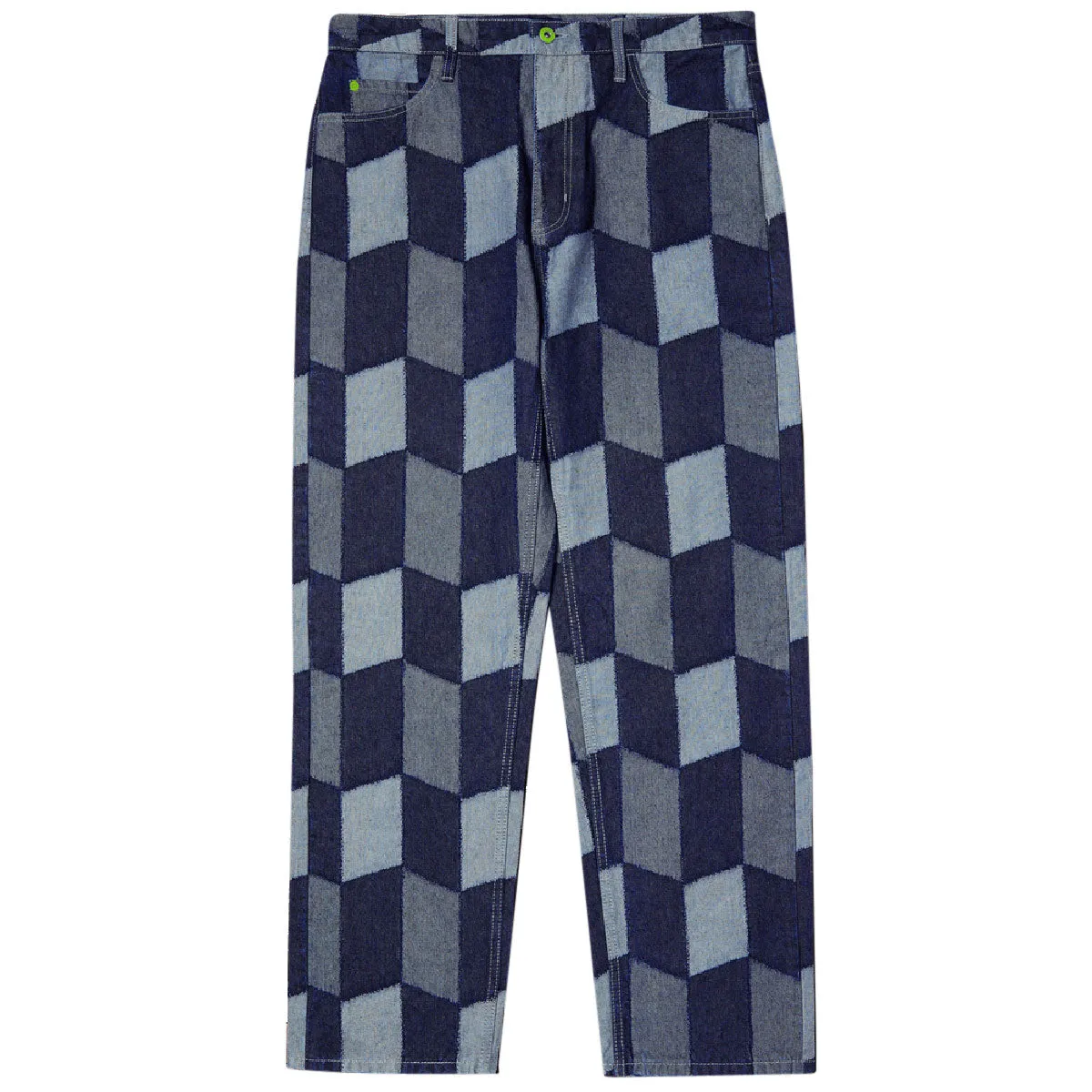 HUF Patchwork Denim Jeans - Denim Anti Static Fabric Work Essential