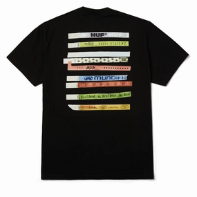 HUF Admission T-Shirt - Black suitable for all genders Oversized Fit