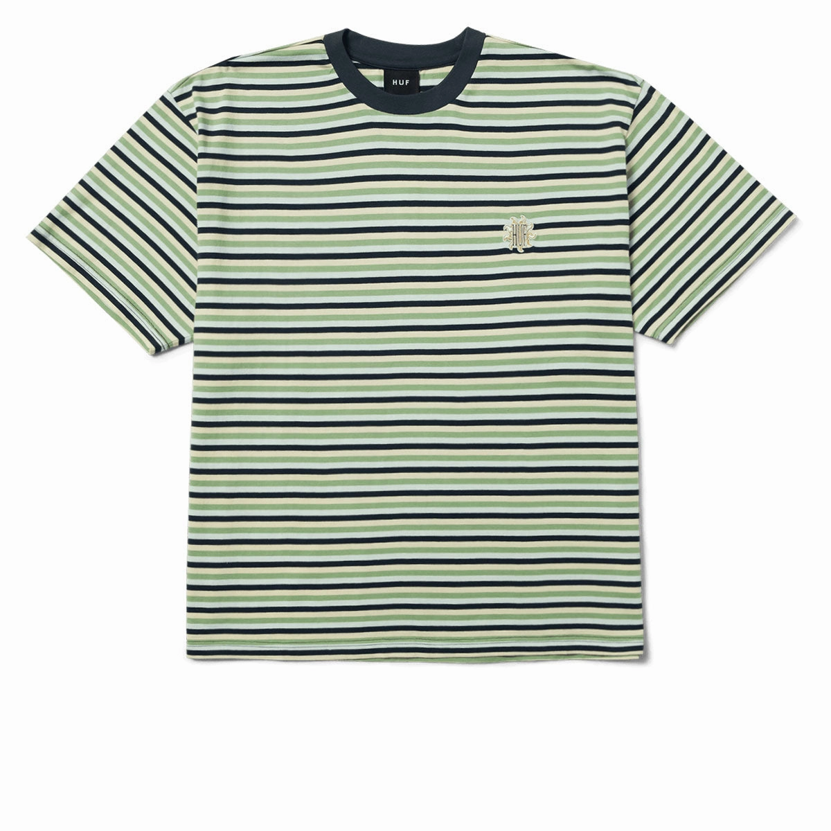 Seasonal Outfit HUF Apollo Striped Knit Boxy T-Shirt - Blue