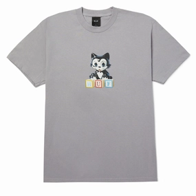 HUF Blocks T-Shirt - Lilac Chalk Simple Look