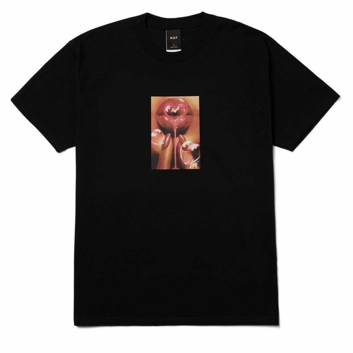 FlexibleCollarOptions HUF Bubble T-Shirt - Black