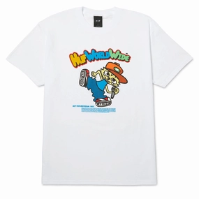 HUF Chop Kick Block T-Shirt - White Modern Layer