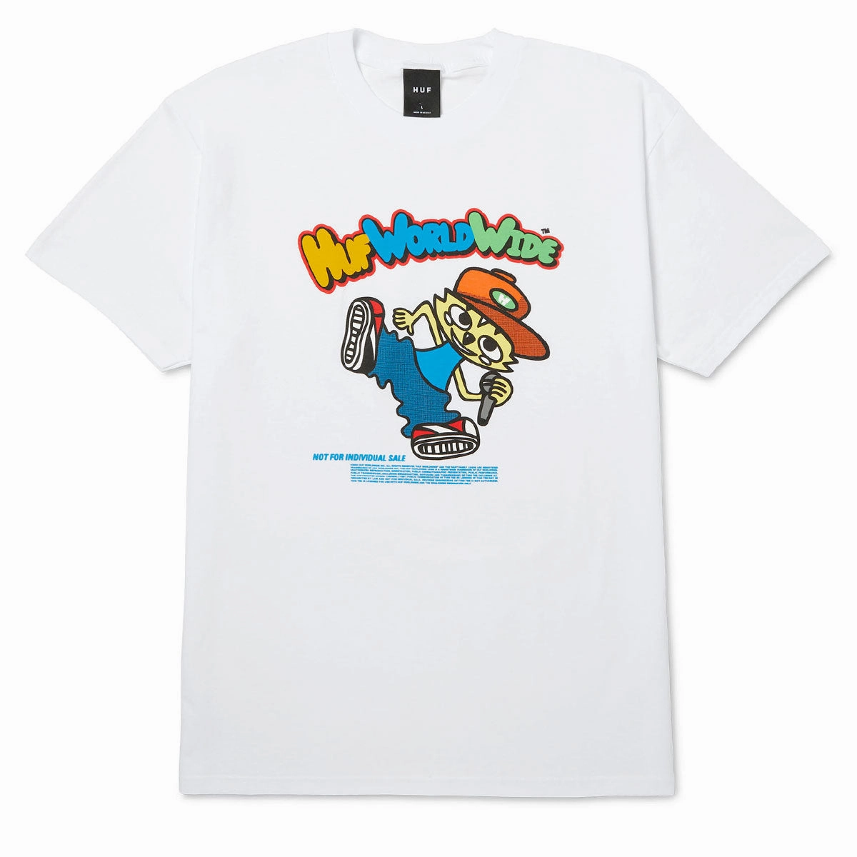 HUF Chop Kick Block T-Shirt - White Modern Layer